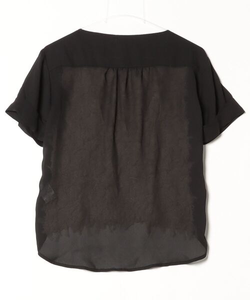 「ROSE BUD」 半袖ブラウス FREE ブラック レディース_画像2
