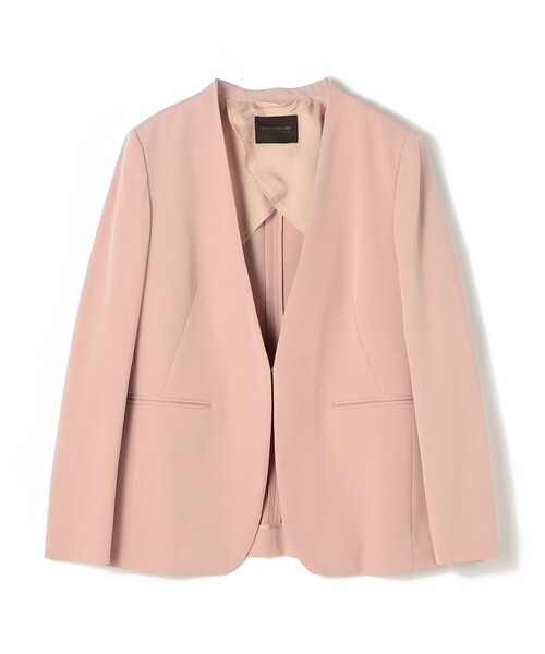 極美品 tomorrowland collectionノーカラージャケット 36 TOMORROWLAND collection 「TOMORROWLAND collection」 ノーカラー