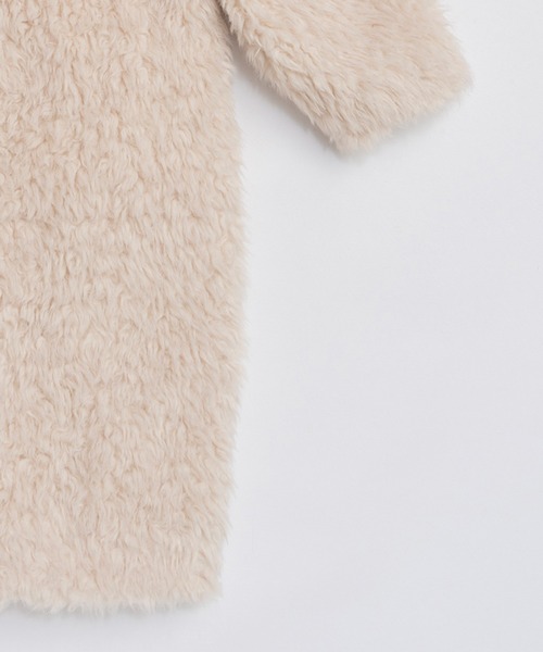 コート アウター シンセティックファーロングコート / Synthetic Fur Long Coat レディース メンズの画像