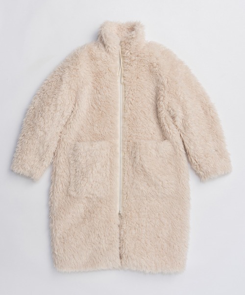 コート アウター シンセティックファーロングコート / Synthetic Fur Long Coat レディース メンズの画像