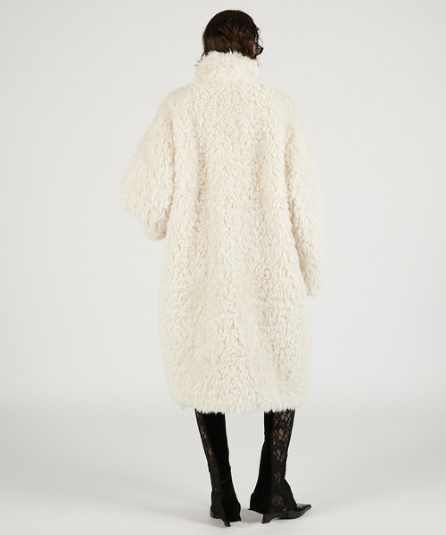 コート アウター シンセティックファーロングコート / Synthetic Fur Long Coat レディース メンズの画像