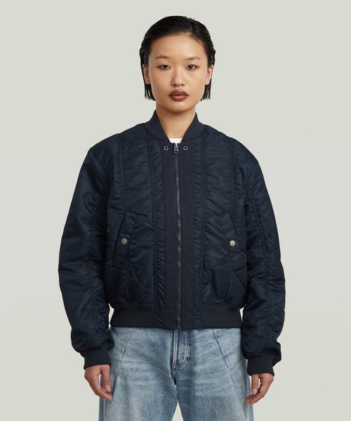 G-STAR RAW ma1 ma-1 BOMBER JACKET/ミリタリーディテールMA1タイプ