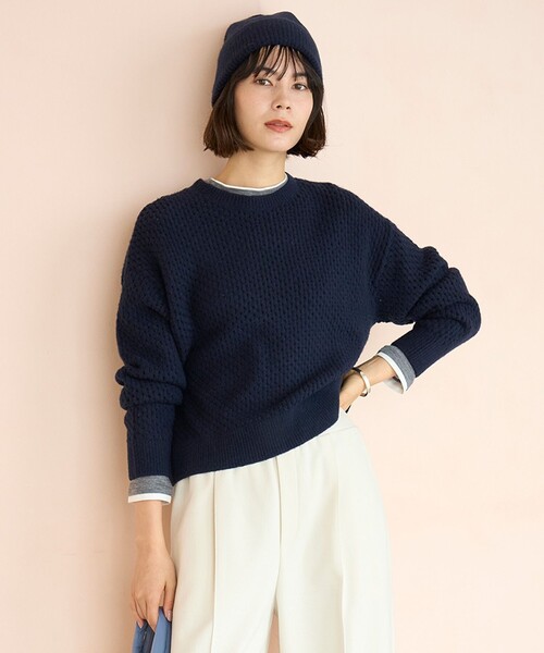 UNFILO（アンフィーロ） ニット セーター ふわふわニット メッシュプル