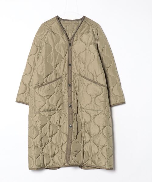 HYKE QUILTED LINER ロングコート HYKE（ハイク） QUILTED LINER COAT コート S グリーン レディース