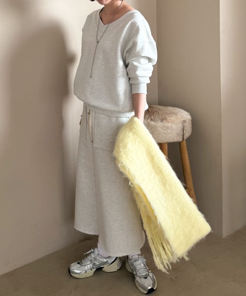 ドゥ アルシーヴ（Doux archives）/裏起毛ベイカータイトスカート DOUX ARCHIVES（ドゥアルシーヴ） スカート 裏起毛ベイカータイト