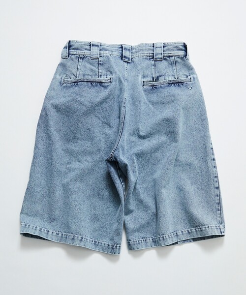 「NAUTICA」 デニムハーフパンツ SMALL ネイビー メンズの画像
