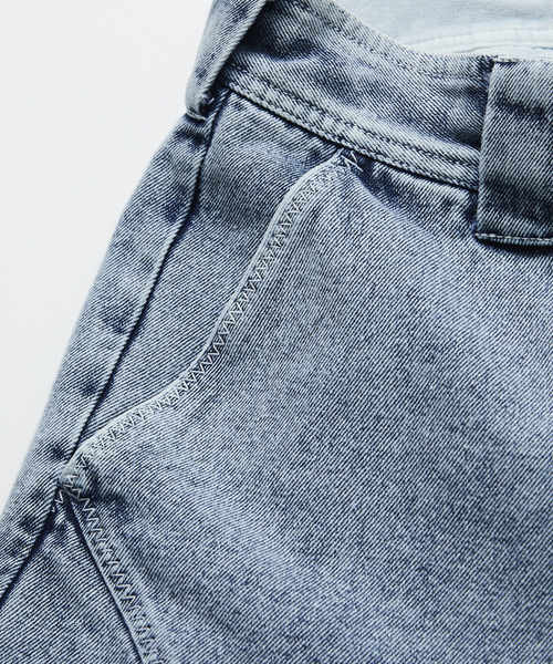 「NAUTICA」 デニムハーフパンツ SMALL ネイビー メンズの画像