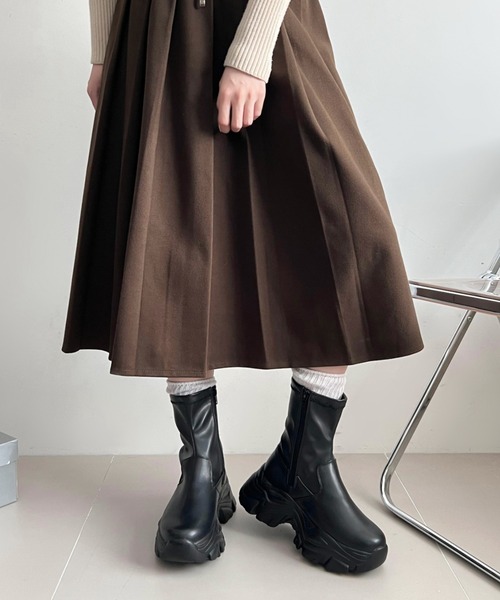 「Shoes in Closet」 ショートブーツ LL ブラック レディース_画像9