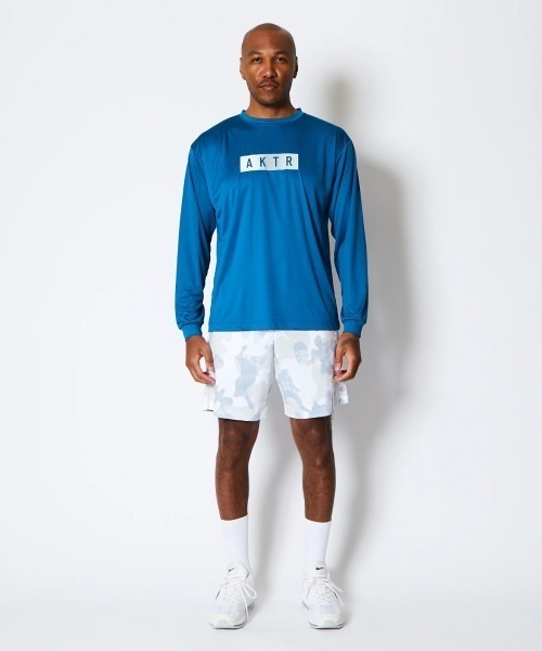 tシャツ AKTR FADE BOX LOGO L/S SPORTS TEE（アクター フェード
