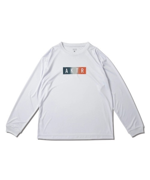 tシャツ AKTR FADE BOX LOGO L/S SPORTS TEE（アクター フェード 