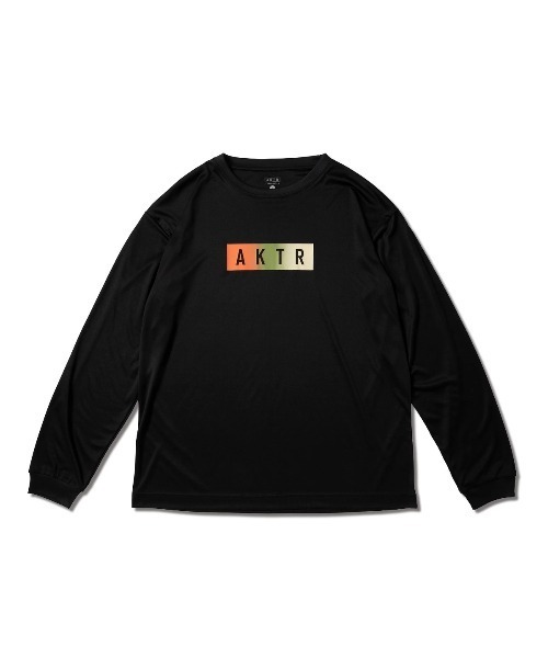 tシャツ AKTR FADE BOX LOGO L/S SPORTS TEE（アクター フェード 