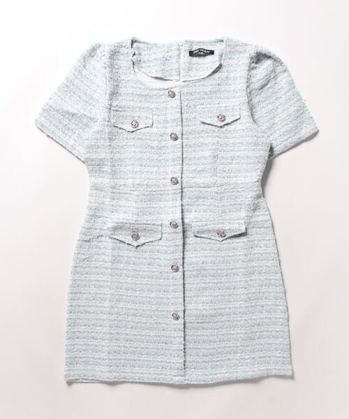「SpRay」 半袖ワンピース FREE グレー レディース_画像4