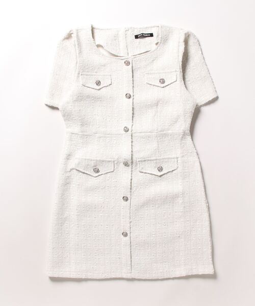 「SpRay」 半袖ワンピース FREE グレー レディース_画像5