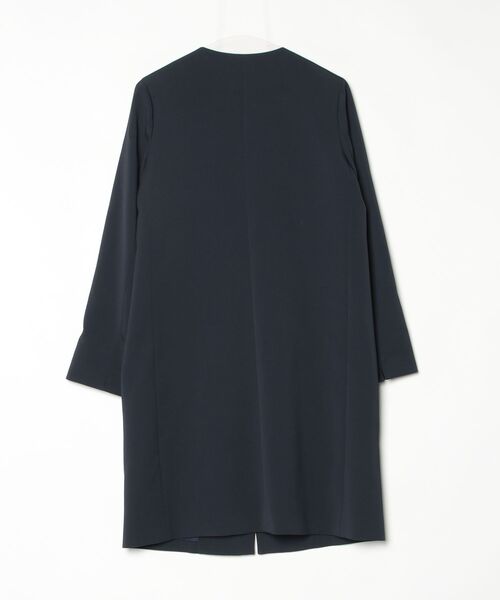 「Liesse」 ノーカラーコート 4 ネイビー レディース_画像2