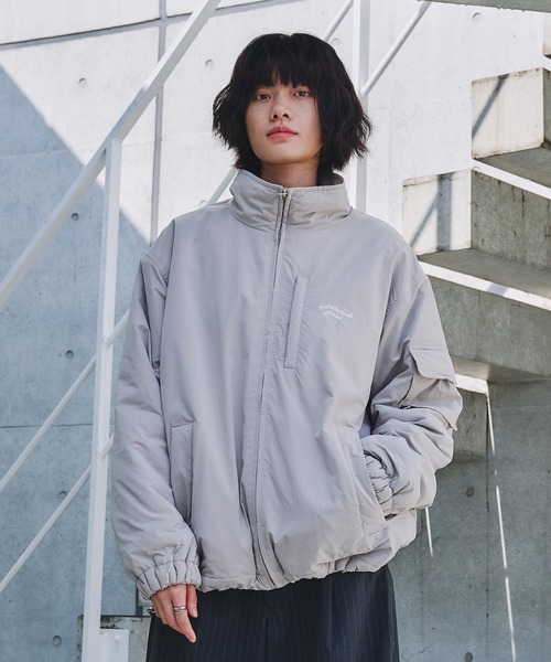 「Adoon plain」 ブルゾン MEDIUM ネイビー メンズ_画像9