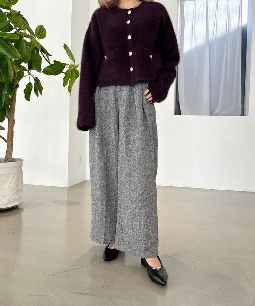 パンプス ＼ WEB限定 ／ ライン メタル パーツ シンプル ポインテッドトゥ パンプス /55304の画像