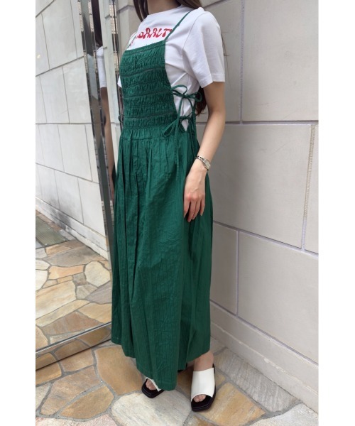 sara mallika（サラ マリカ） ワンピース COTTON STRIPE JAQUARD