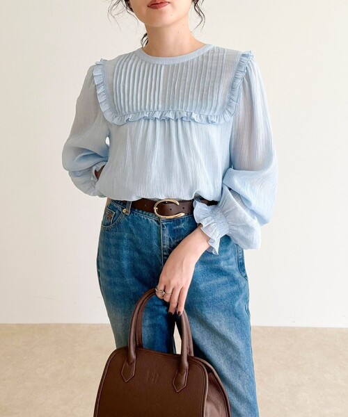 「fredy emue」 長袖ブラウス 38 ブラック レディース_画像6