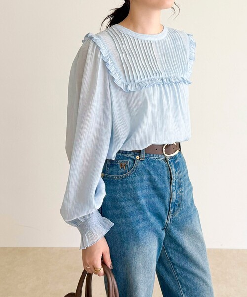 「fredy emue」 長袖ブラウス 38 ブラック レディース_画像7