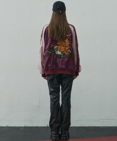 AIVER（アイバー） スカジャン LARGE ワインレッド メンズ : ZOZOTOWN