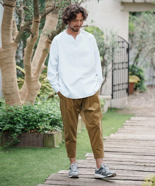 「CAMBIO」 長袖Tシャツ L ブラック メンズ_画像9