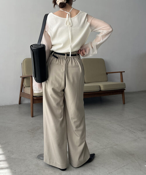 「CAPRICIEUX LE'MAGE」 長袖ニット FREE オフホワイト レディース_画像7