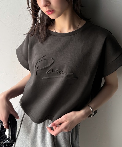 「Java」 半袖Tシャツ MEDIUM ライトベージュ レディース_画像6