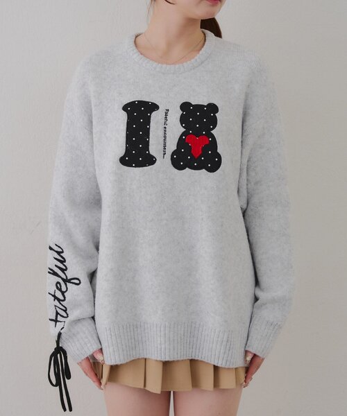 ANOTHER BRANCH OLIVE des OLIVE ニット セーター ILOVE BEARニット