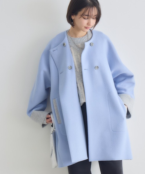 rosy monster ポンチョ　コート　水色 KATHARINE ROSS（キャサリンロス） ポンチョ 「KATHARINE ROSS