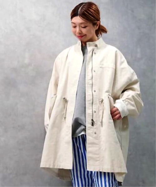 「JOURNAL STANDARD LUXE」 ミリタリーコート - グリーン レディース_画像2