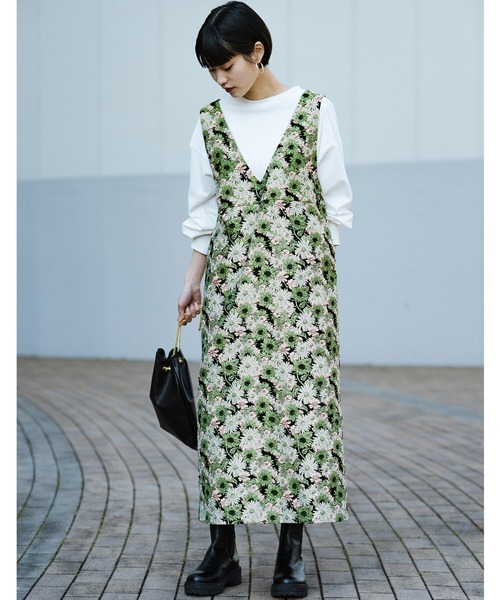 「haco!」 サロペットスカート LARGE ブラック系その他 レディース_画像6