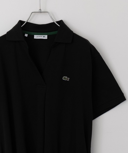 ワンピース 「LACOSTE」ワンポイントロゴ スキッパーワンピース EF038J-99の画像