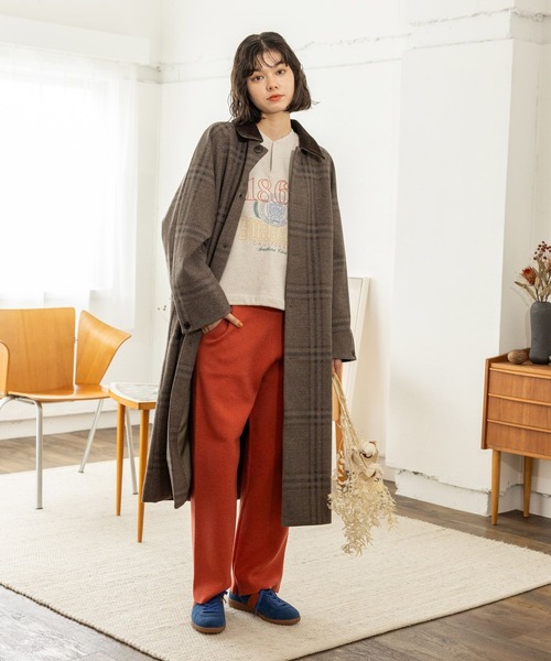 niko and…（ニコアンド） チェスターコート MEDIUM グリーン