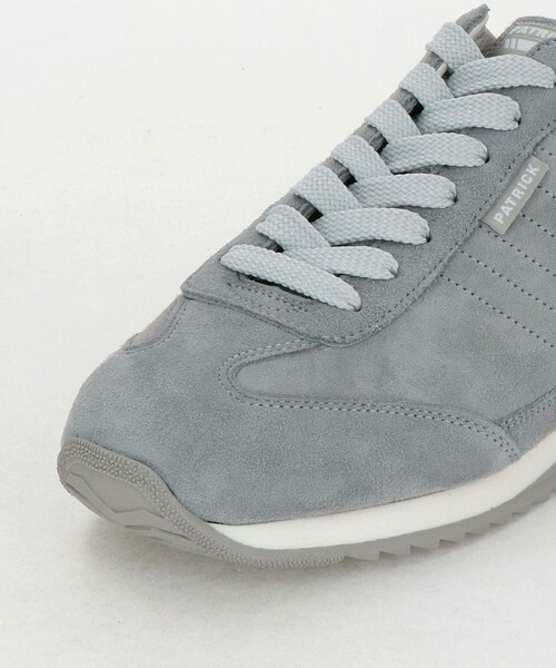 【KAZ】PATRICK グレー スエード スニーカー 44 未使用 PATRICK パトリック MARATHON-GS マラソン・ゴートスエード GRY グレー