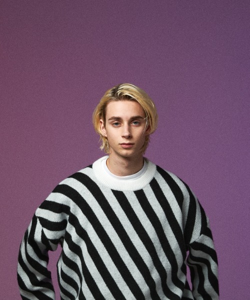 「rehacer」 長袖ニット SMALL ブラック メンズ_画像3