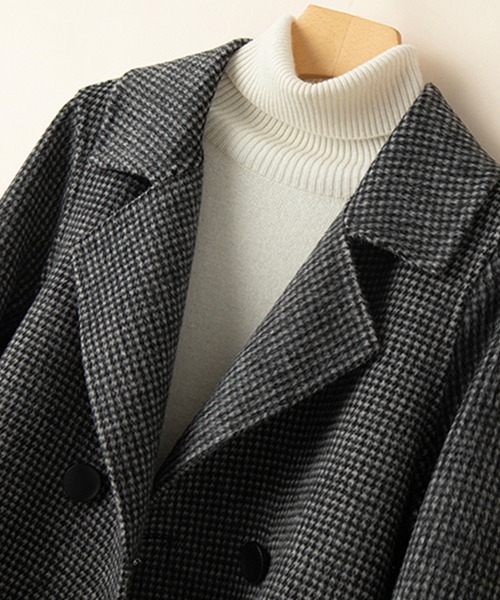 「SMILE ORCHID」 ピーコート M アイボリー レディース_画像4