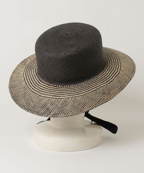 「Chapeau d' O」 ストローハット M/57.5cm ブラック レディース_画像2