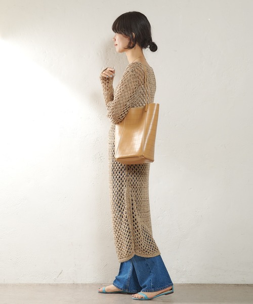 「SHENERY」 ニットワンピース FREE ベージュ レディース_画像2