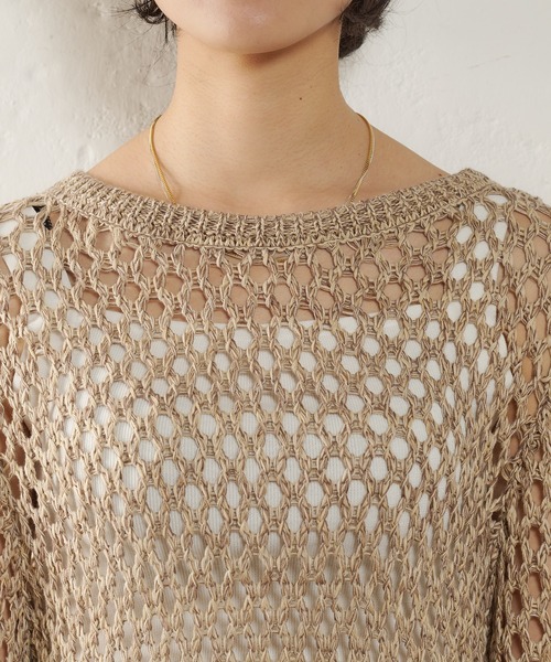 「SHENERY」 ニットワンピース FREE ベージュ レディース_画像9