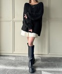 「junoah」 長袖ニット MEDIUM ア...の詳細画像3