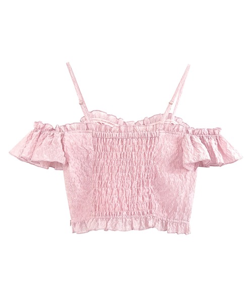 Rose Muse（ロゼミューズ） Front ribbon cami tops レディース