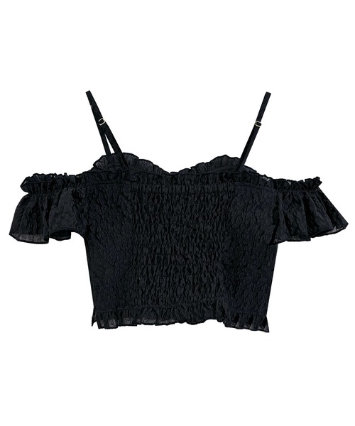 Rose Muse（ロゼミューズ） Front ribbon cami tops レディース