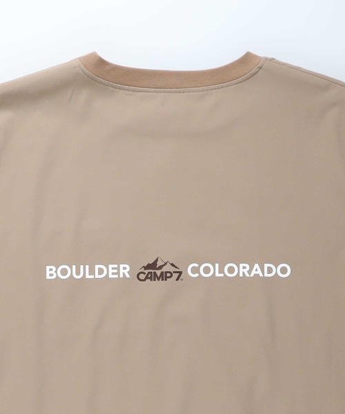 「CAMP7」 7分袖ワンピース L ブラック レディース_画像6