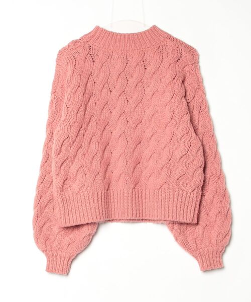 「SALON adam et rope'」 長袖ニット FREE ピンク レディース_画像2