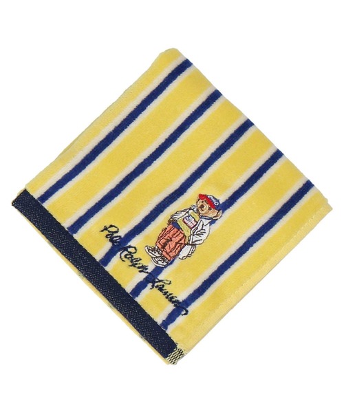 RALPH LAUREN　タオルセット コットン製 黄色と青 POLO RALPH LAUREN（ポロ・ラルフローレン） ハンカチ レディース