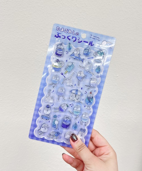 AS KNOW AS（アズノゥアズ） ステッカー たまごあしぷっくりシール