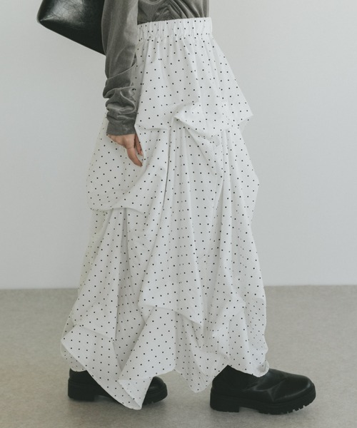 「VANNIE U」 ロングスカート S ブラック レディース_画像5