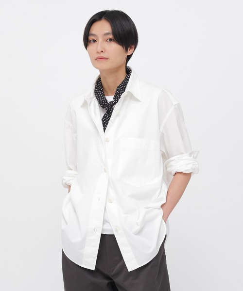 MHL.（エムエイチエル） ブラウス シャツ ORGANIC COTTON SHIRTING