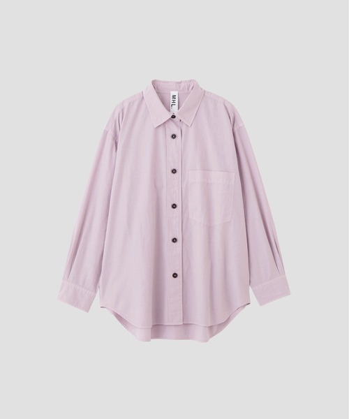 MHL.（エムエイチエル） ブラウス シャツ ORGANIC COTTON SHIRTING