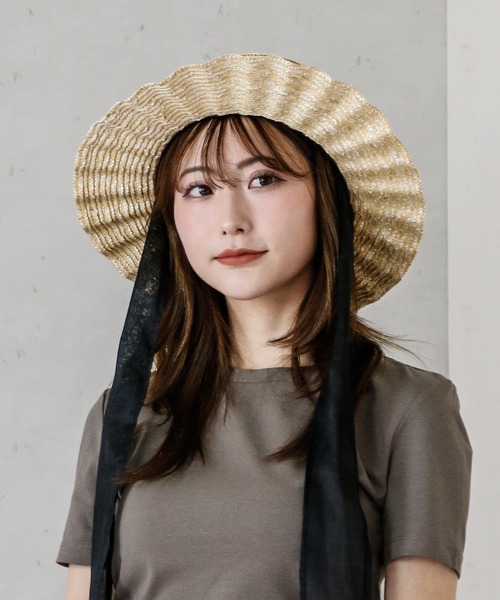 「Per sist ence」 帽子 FREE オリーブ レディース_画像4